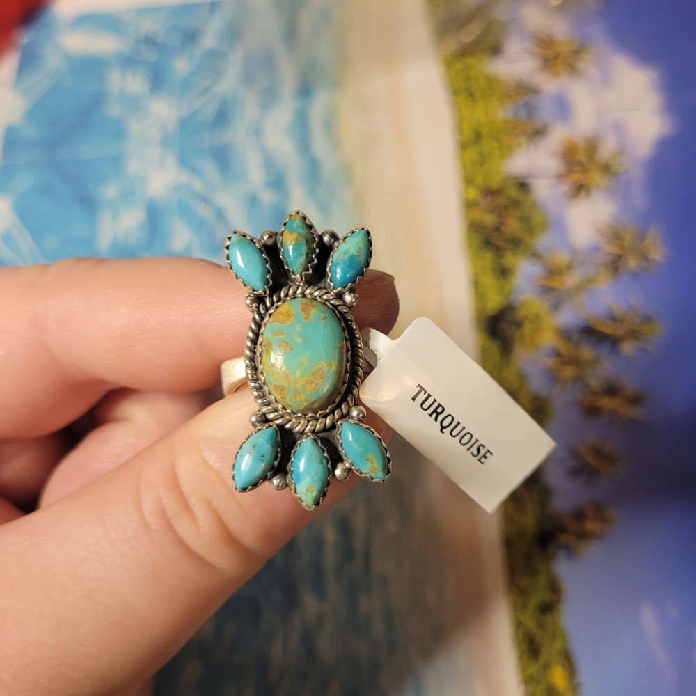 Turquoise Silver Women's Ring